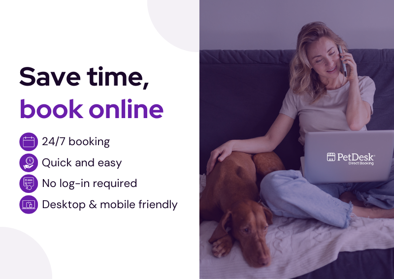 Carousel Slide 2: Save time and book online with our new tool!